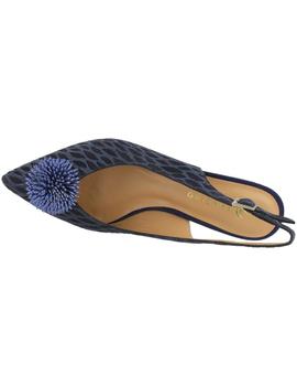 Zapato mujer Platino azul