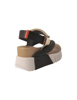 Sandalia mujer United Nude Delta Tong neg/dorado
