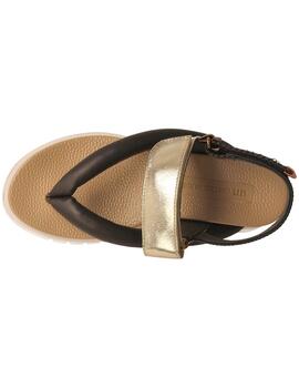 Sandalia mujer United Nude Delta Tong neg/dorado