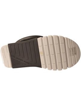 Sandalia mujer United Nude Delta Tong neg/dorado