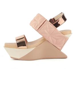Sandalia mujer Unied Nude Delta Wedge nude