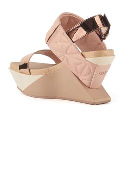 Sandalia mujer Unied Nude Delta Wedge nude