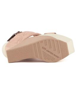 Sandalia mujer Unied Nude Delta Wedge nude