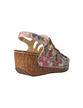 Sandalia mujer Laura Vita Dino multicolor