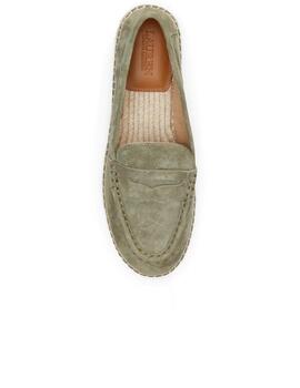 Alpargata mocasín mujer Ralph Lauren verde