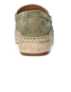 Alpargata mocasín mujer Ralph Lauren verde