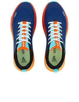 Deportivo gore-tex hombre Extr4 azul/naranja