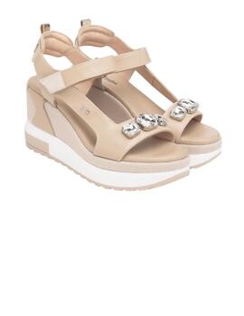 Sandalia mujer Nero Giardini beige