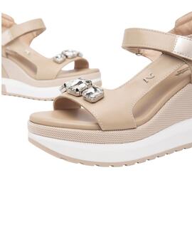 Sandalia mujer Nero Giardini beige