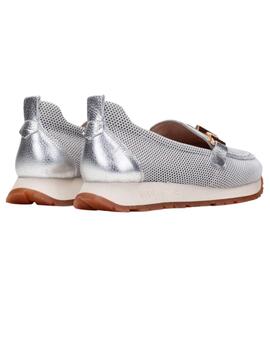 Mocasín mujer Hispanitas Kansas plateado