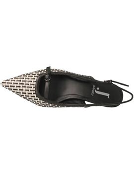 Zapato mujer Jeannot negro/blanco
