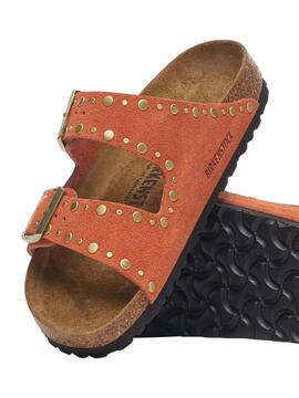 Sandalia mujer Birkenstock Arizona naranja