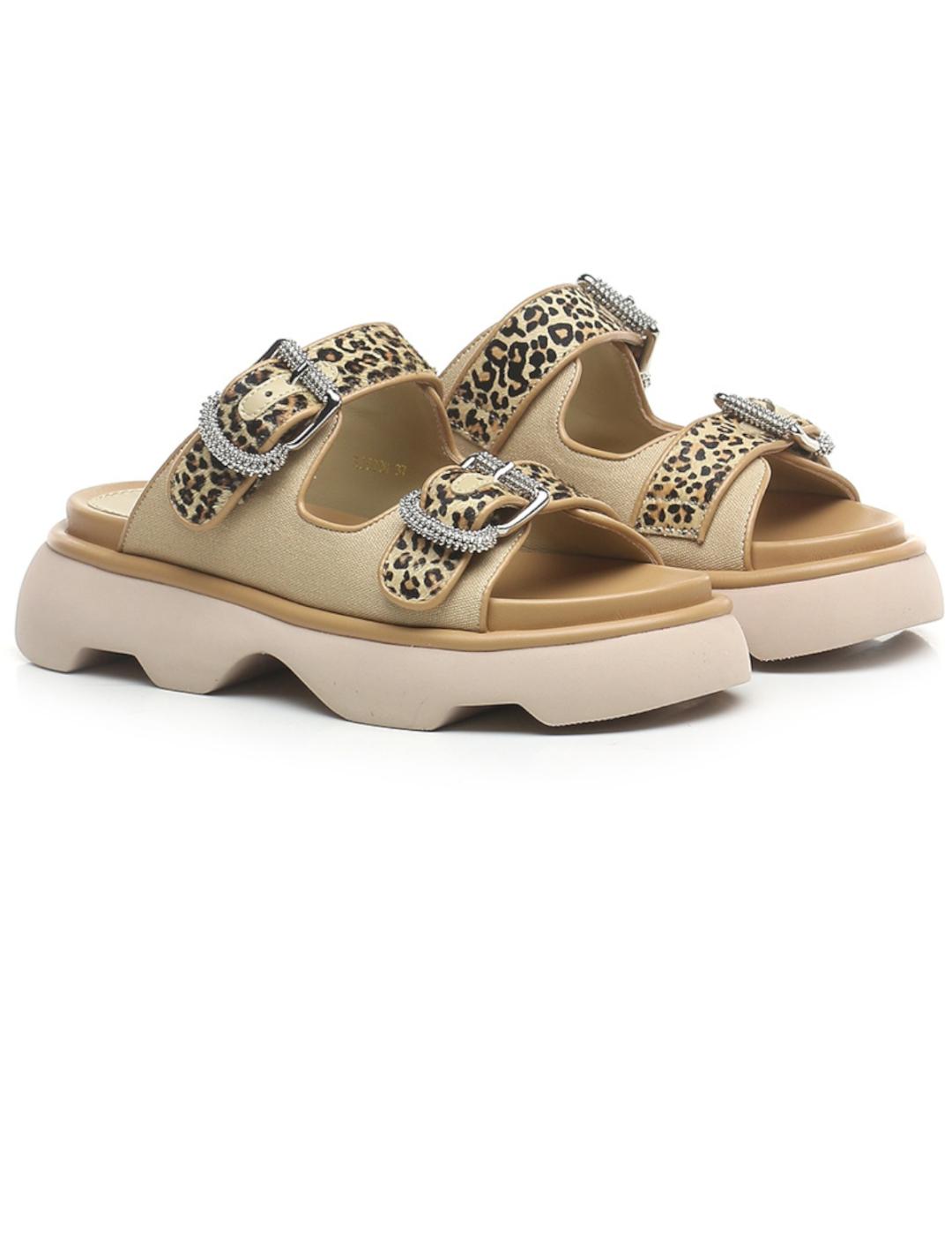 Sandalias mujer Jeannot beige