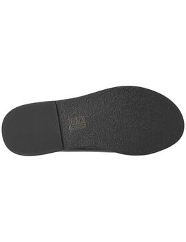 Sandalia mujer Elvio Zanon negro/plata