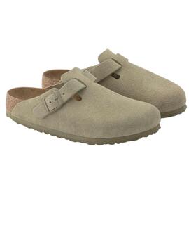 Zueco unisex Birkenstock Boston kaki