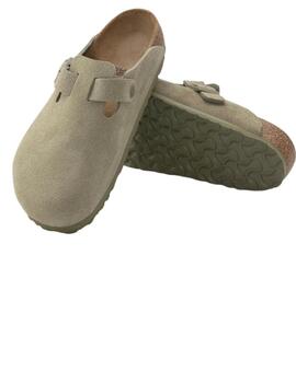 Zueco unisex Birkenstock Boston kaki