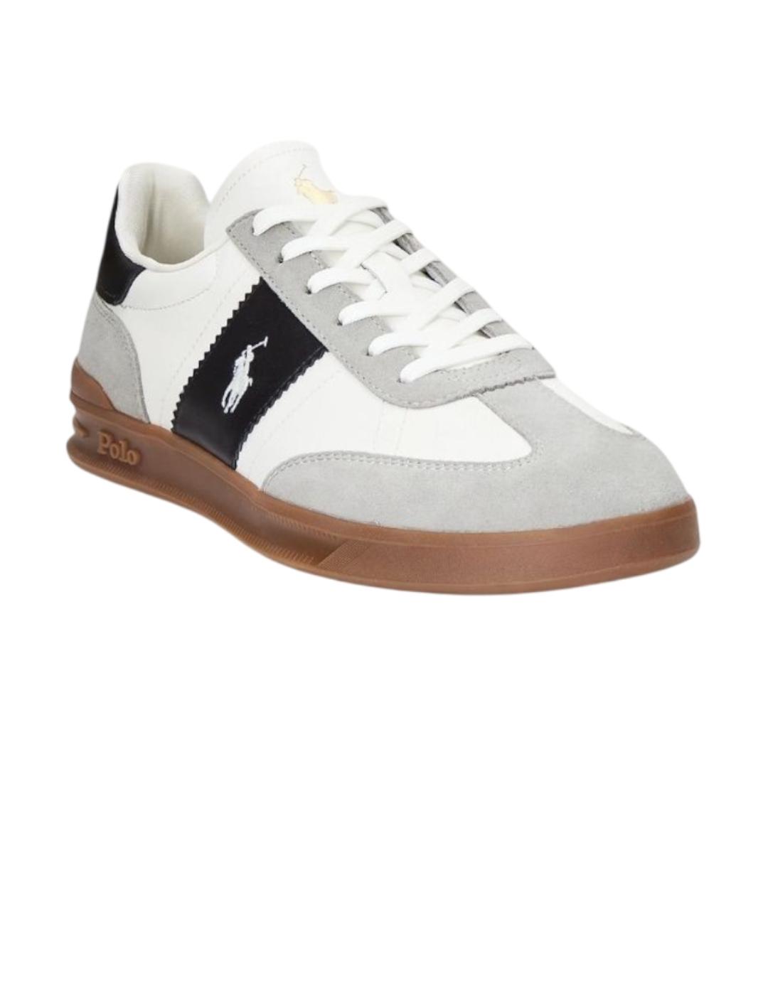Deportivo hombre Ralph Lauren bco-negro-gris