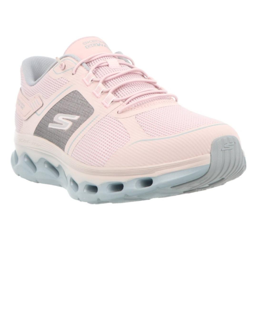 Deportivo mujer Skechers Go Walk rosa/gris