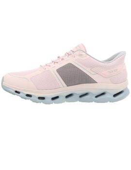 Deportivo mujer Skechers Go Walk rosa/gris