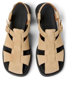 Sandalia mujer Camper Dana beige