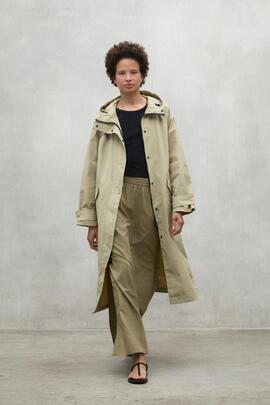 Gabardina mujer Ecoalf Juno beige