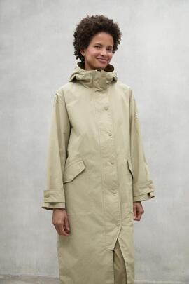 Gabardina mujer Ecoalf Juno beige