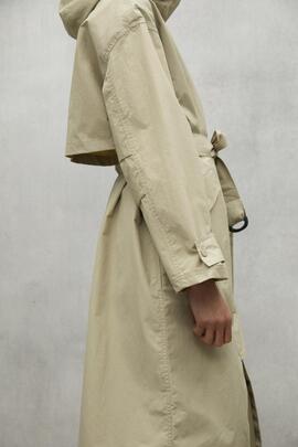 Gabardina mujer Ecoalf Juno beige