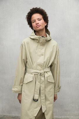 Gabardina mujer Ecoalf Juno beige