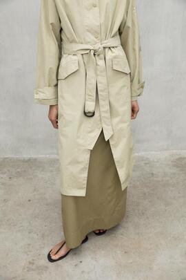 Gabardina mujer Ecoalf Juno beige
