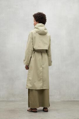 Gabardina mujer Ecoalf Juno beige