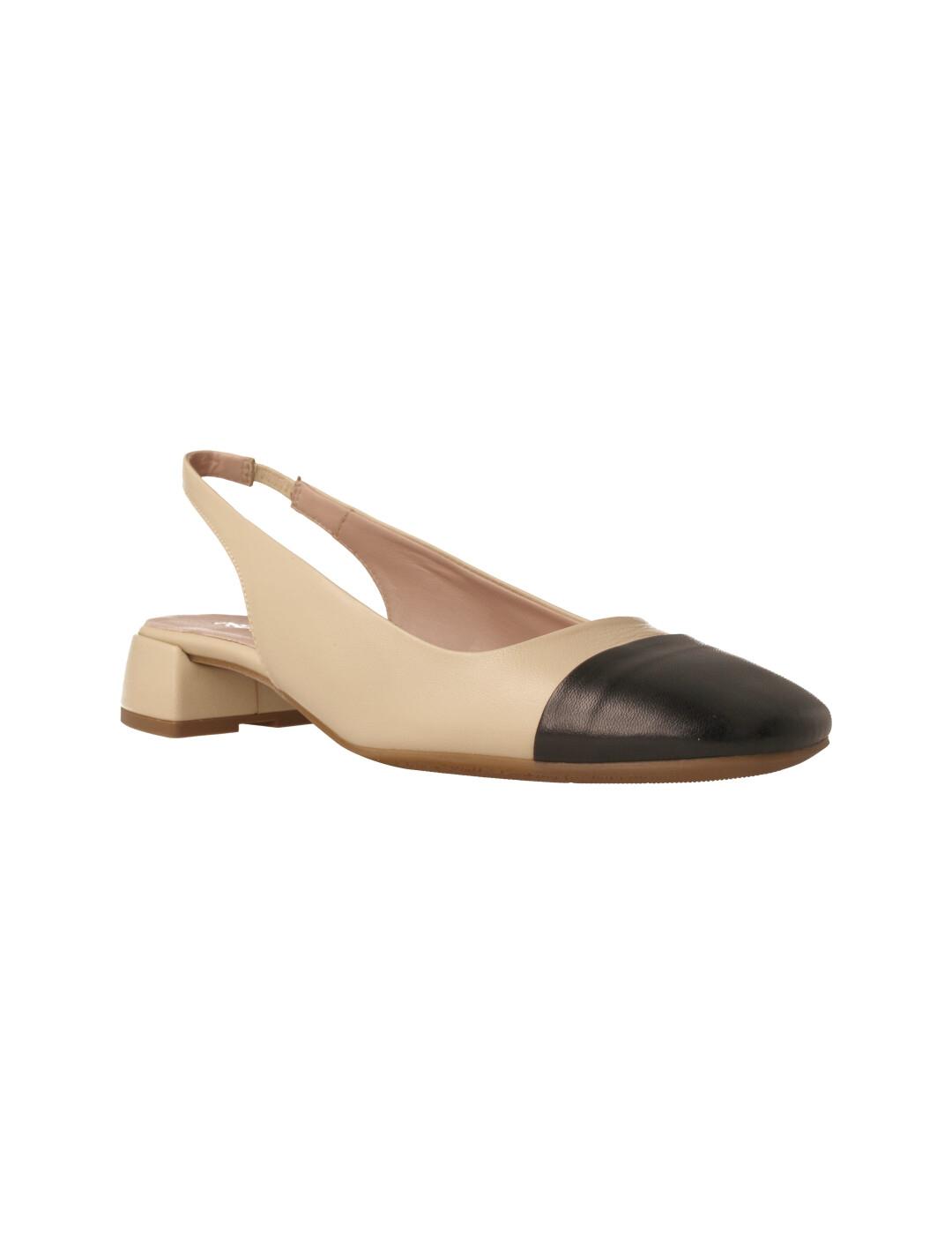Zapato mujer Pedro Miralles beige-negro