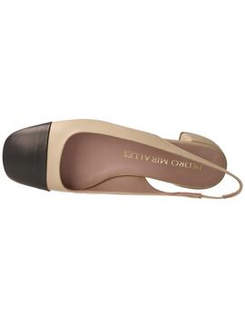 Zapato mujer Pedro Miralles beige-negro