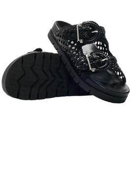 Sandalia mujer Pons Quintana Caiman negra