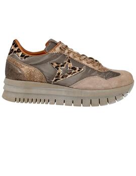 Deportivo mujer Cetti beige/topo
