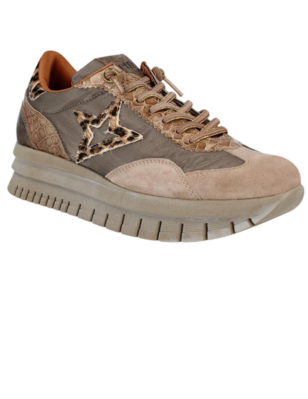 Deportivo mujer Cetti beige/topo