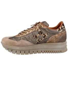 Deportivo mujer Cetti beige/topo