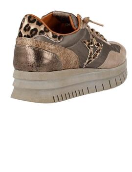 Deportivo mujer Cetti beige/topo