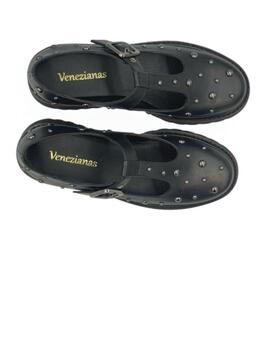 Zapato mujer Venezianas Cuneo negro
