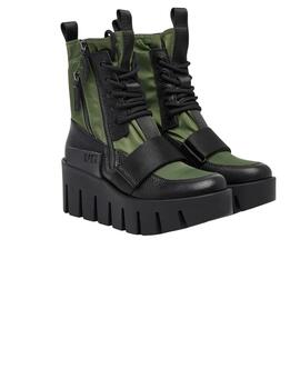 Botín mujer United Nude Grip negro-verde