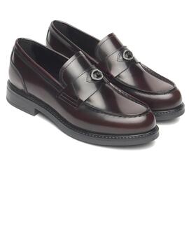 Mocasín mujer Nero Giardini burdeos