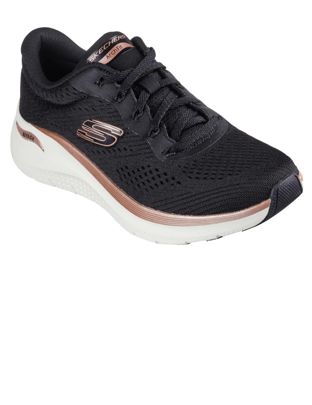 Deportivo mujer Skechers Arch Fit negro