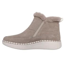 Botín mujer Skechers Wilshire topo