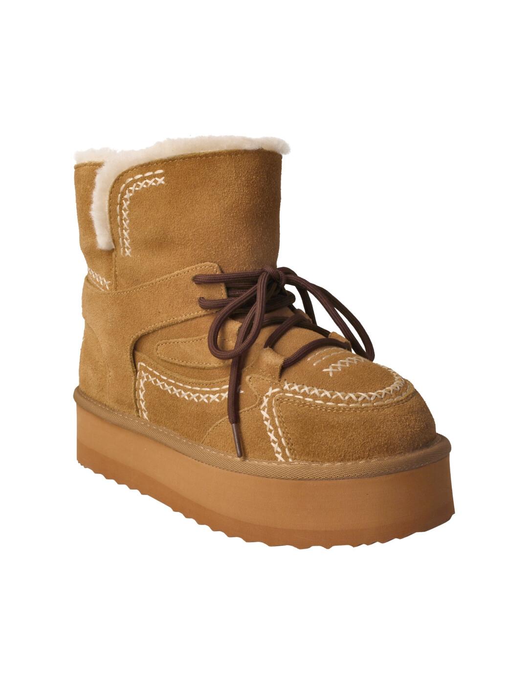 Botín mujer De Siena Deer camel