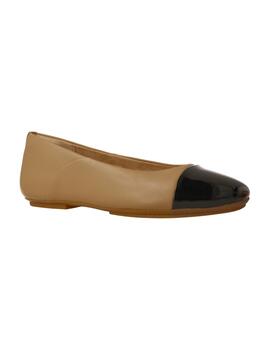 Bailarina mujer Fitflop negra/camel