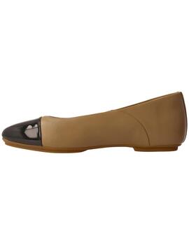 Bailarina mujer Fitflop negra/camel
