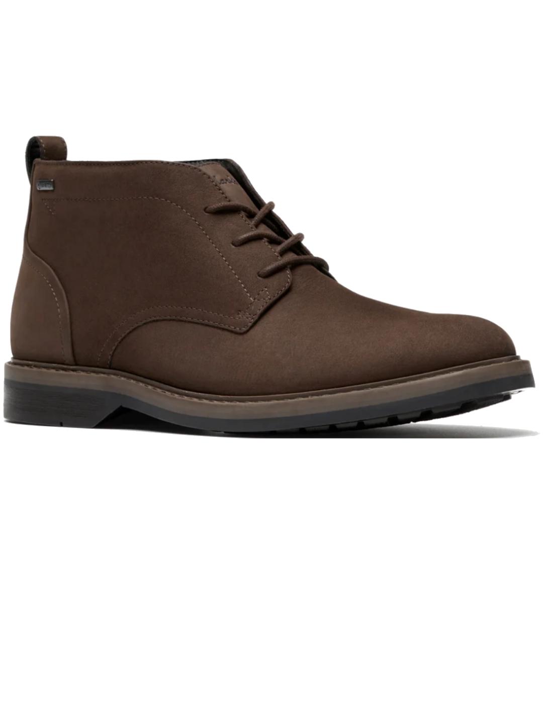 Botín hombre Clarks Aldwin Mid marrón