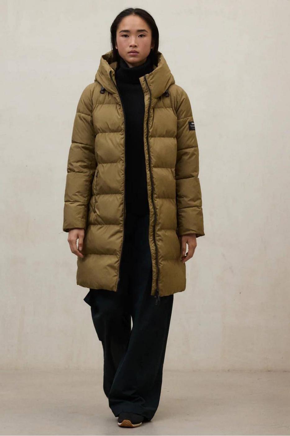 Abrigo mujer Ecoalf Manlie beige