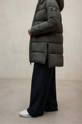 Chaquetón mujer Ecoalf Marangu kaki