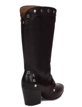 Bota mujer Wonders negra