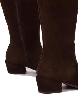 Bota mujer Wonders marrón